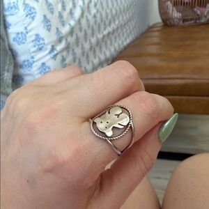 Authentic Tous silver ring size 5